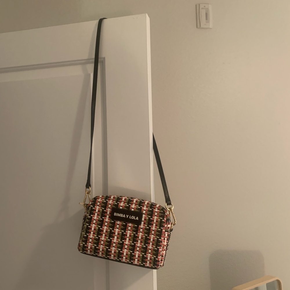 Bimba y Lola checkered crossbody handbag
